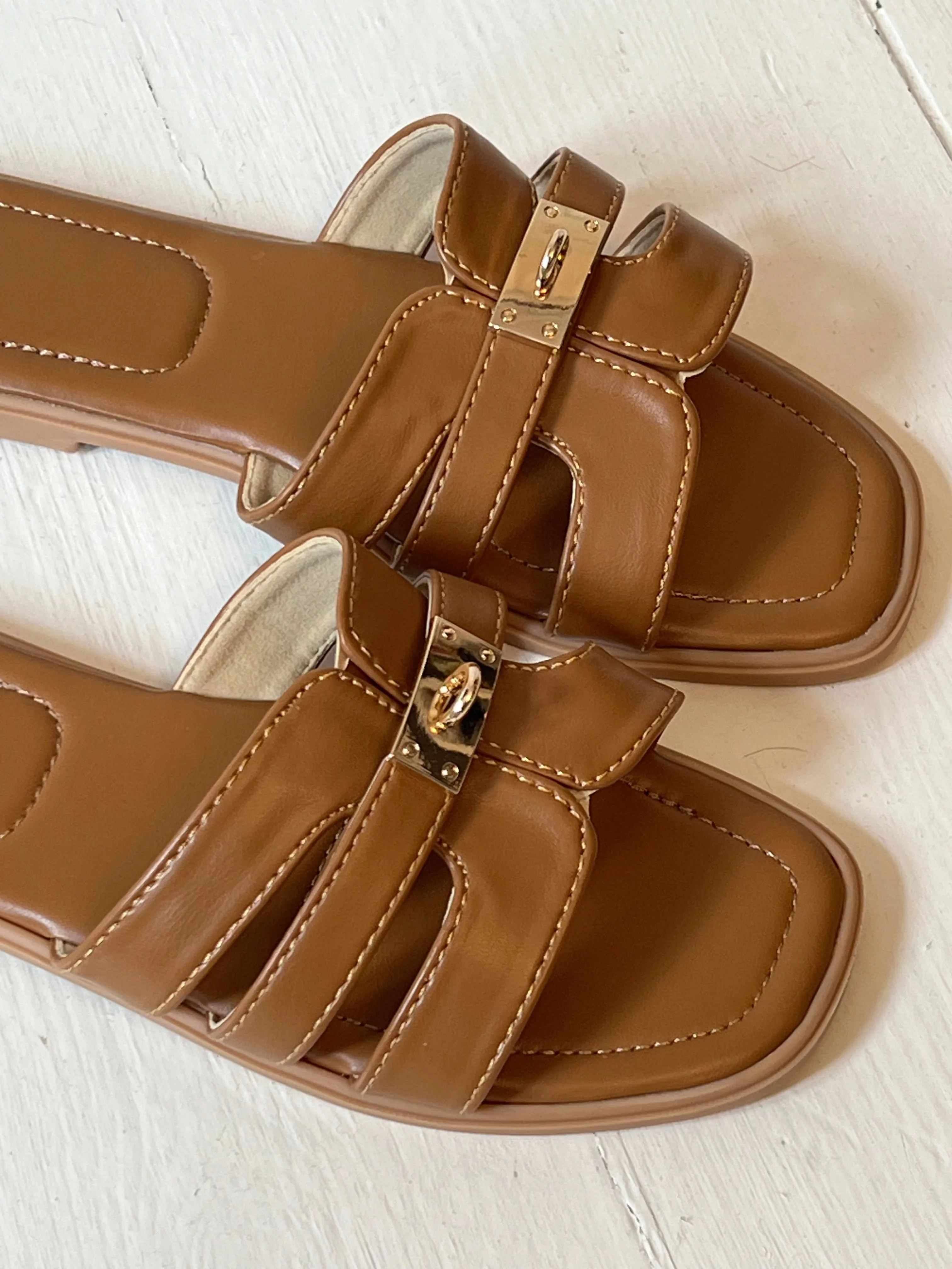 Arta sandals - Camel