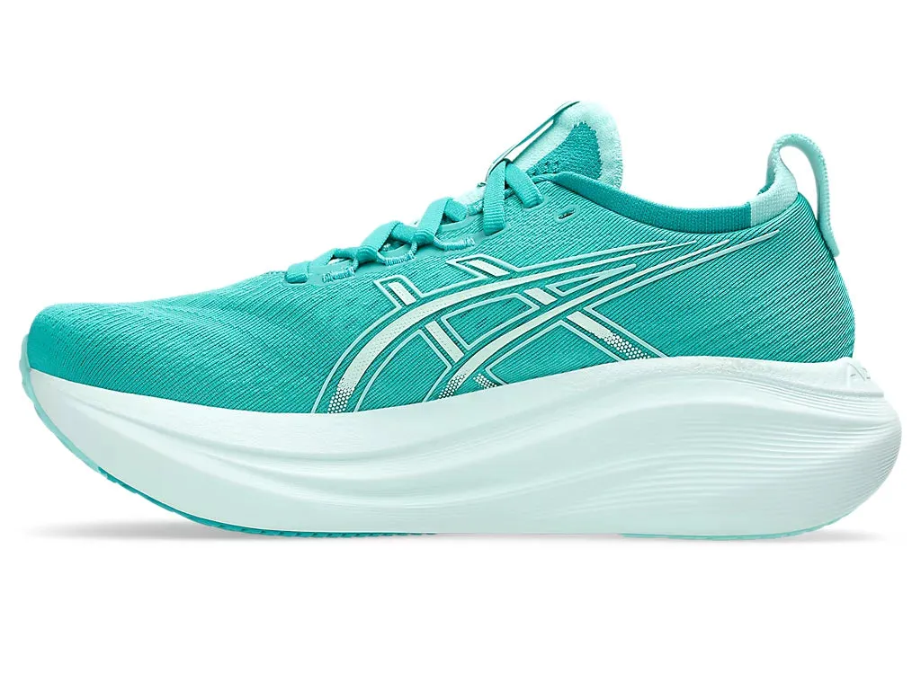 Asics Women's GEL-NIMBUS 27 Running Shoes in Wave Teal/Illuminate Mint