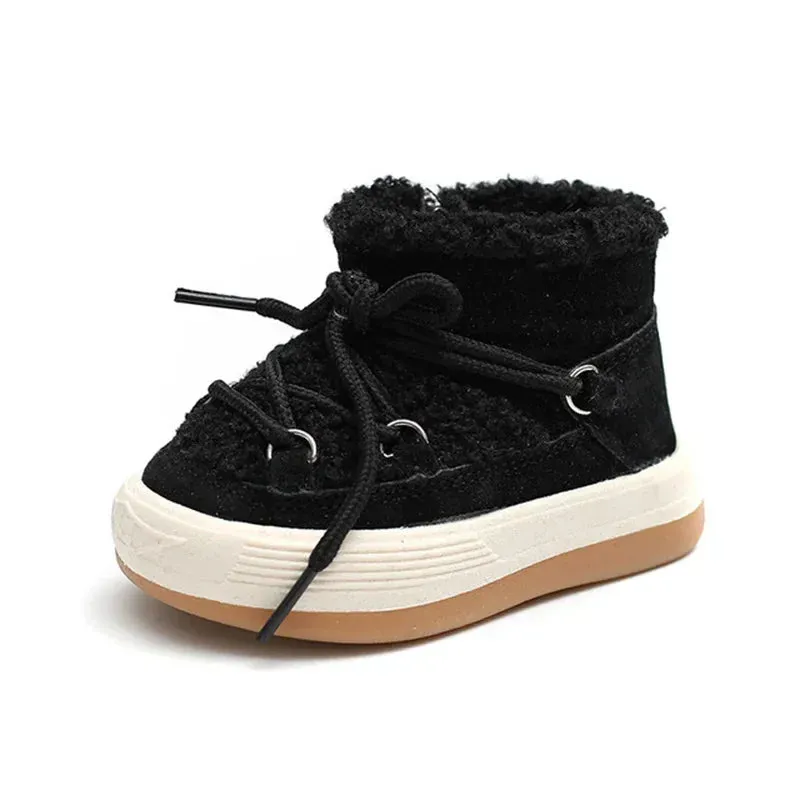 Babies' Warm, Cozy, Non-Slip Rubber Sole Snow Boots