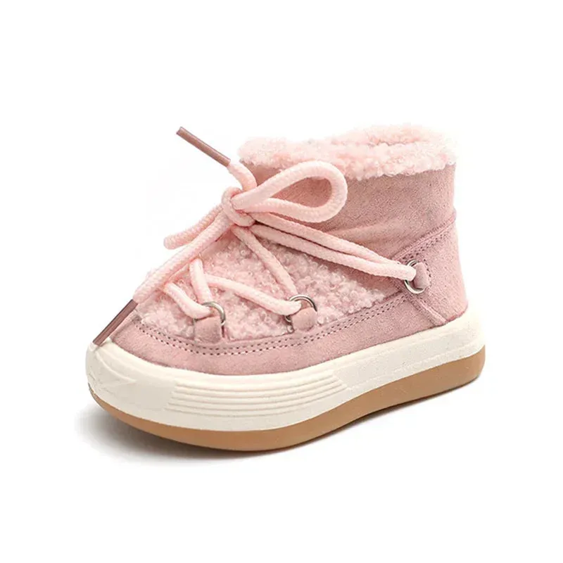 Babies' Warm, Cozy, Non-Slip Rubber Sole Snow Boots