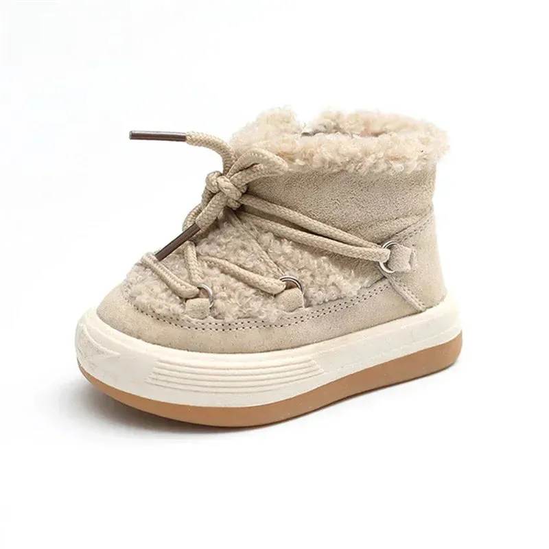 Babies' Warm, Cozy, Non-Slip Rubber Sole Snow Boots