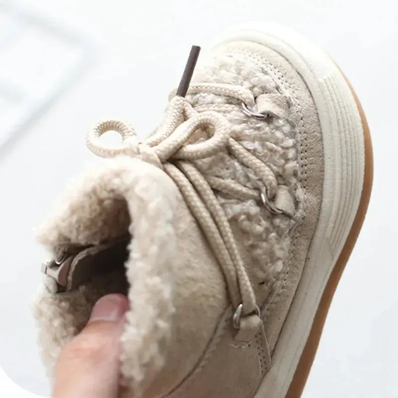 Babies' Warm, Cozy, Non-Slip Rubber Sole Snow Boots