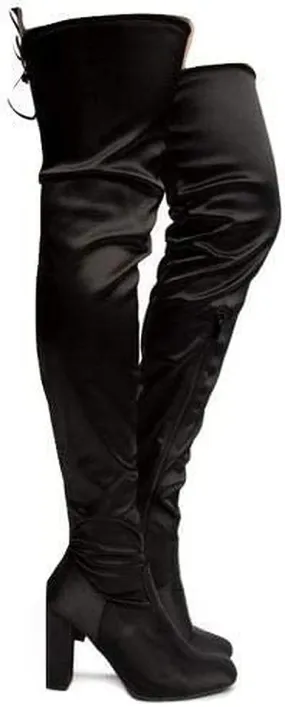 Bamboo Boots Stretchy Over The Knee Living-04