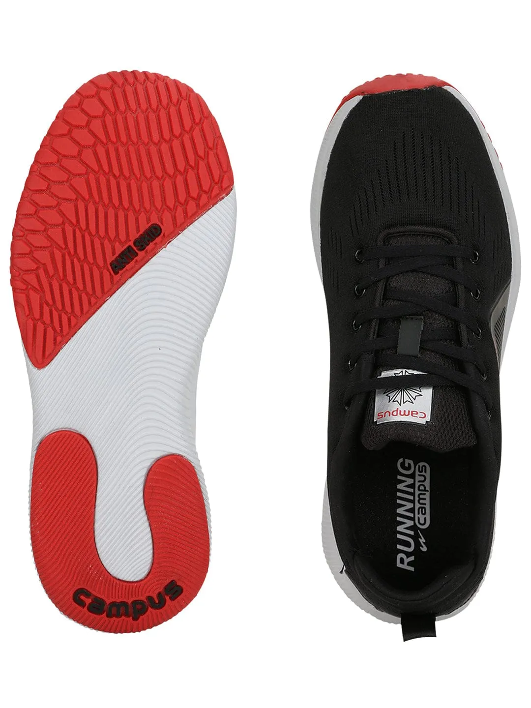 COSMOS Black Men's Running Shoes