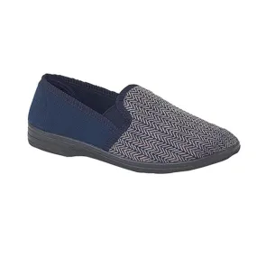 Crown Comfort Slippers - MS219 - Navy