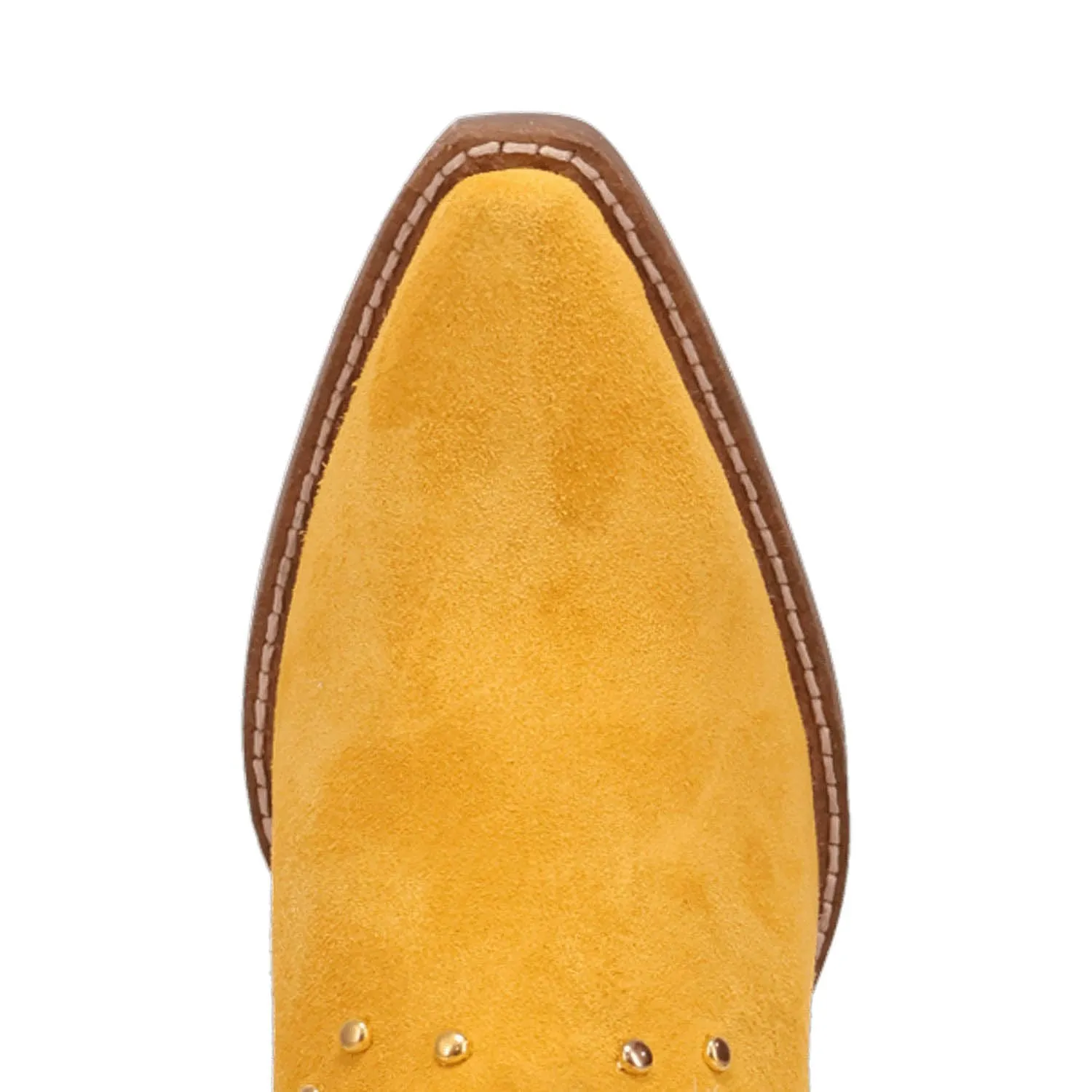 Dingo Womens Rodeo Queen Yellow Suede Cowboy Boots