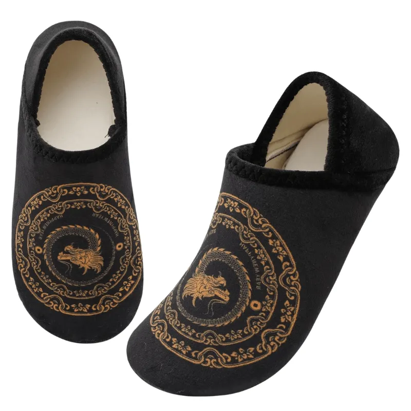 Dragon Design Diabetic Slippers – Slip On Comfort and Style