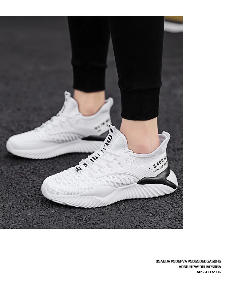 Fashion Simple Casual Shoes Student Outdoor FlyKnit Lightweight Breathable Sneaker