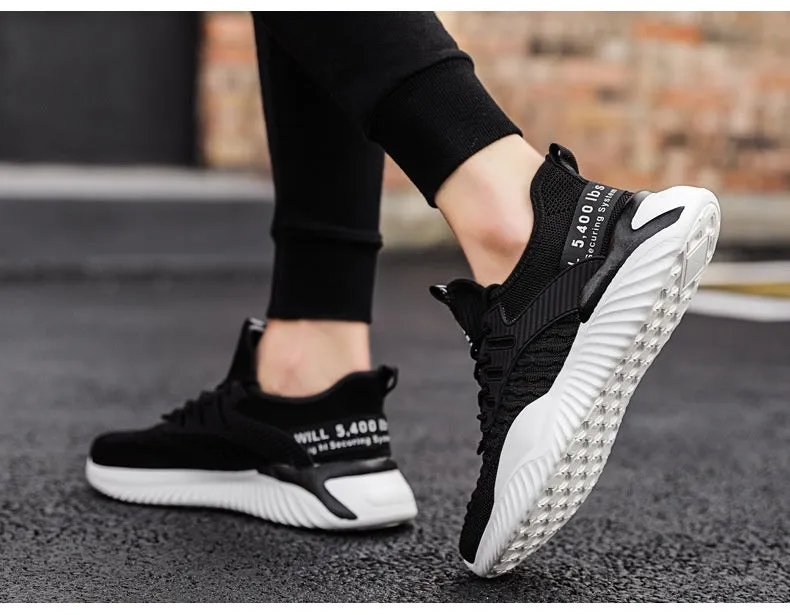 Fashion Simple Casual Shoes Student Outdoor FlyKnit Lightweight Breathable Sneaker