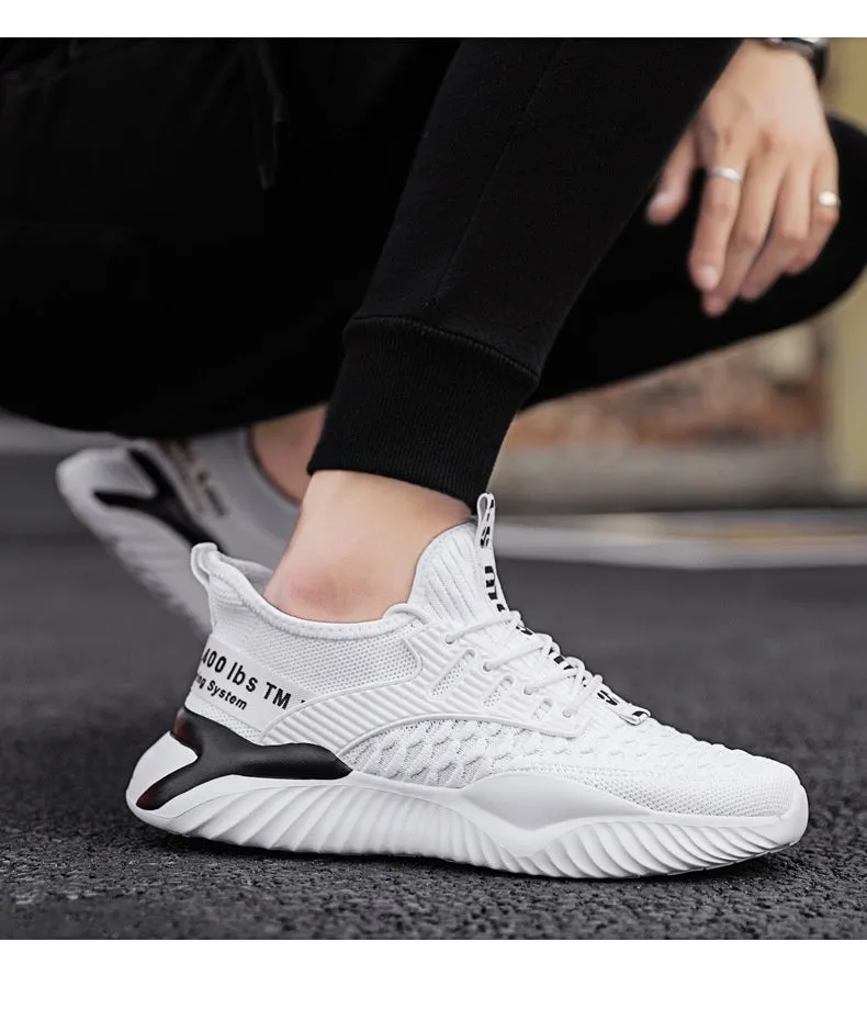 Fashion Simple Casual Shoes Student Outdoor FlyKnit Lightweight Breathable Sneaker