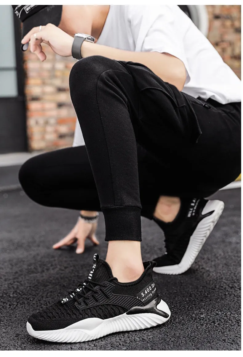 Fashion Simple Casual Shoes Student Outdoor FlyKnit Lightweight Breathable Sneaker