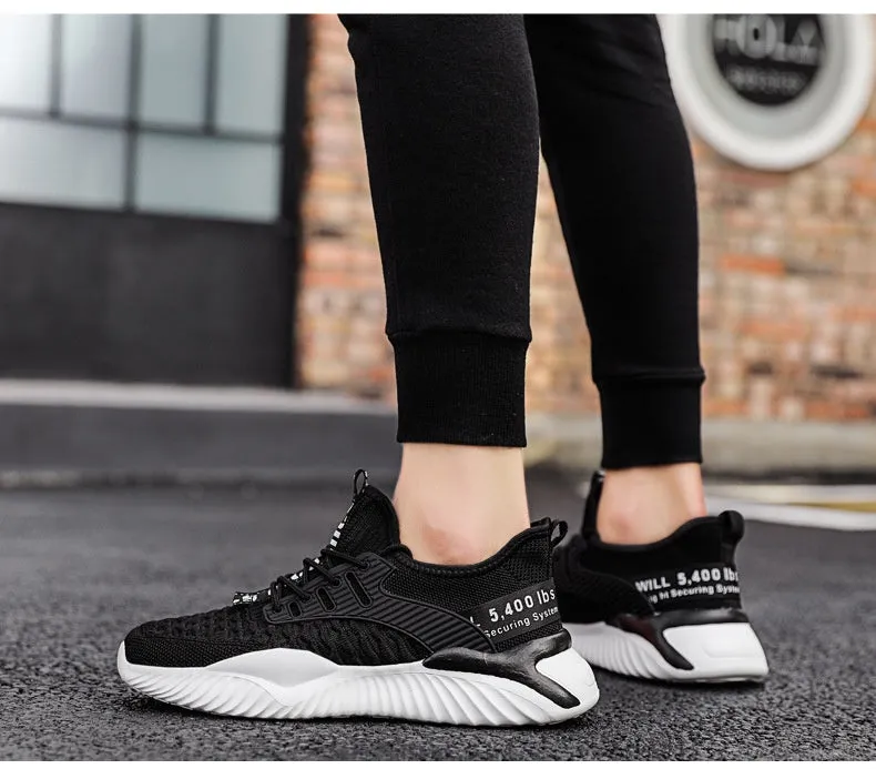 Fashion Simple Casual Shoes Student Outdoor FlyKnit Lightweight Breathable Sneaker
