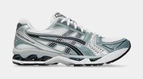 Gel Kayano 14 Mens Running Shoes (White/Fjord Grey) Free Shipping