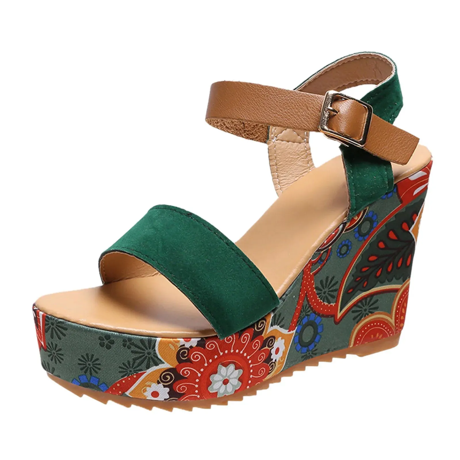 Heeled Sandals Summer Women - Elegant Platform Wedge Luxury Heels