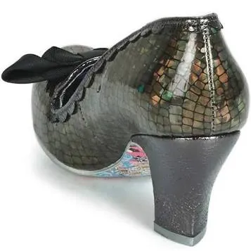Irregular Choice Kanjanka Black Metallic shoe
