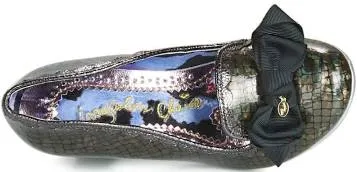 Irregular Choice Kanjanka Black Metallic shoe