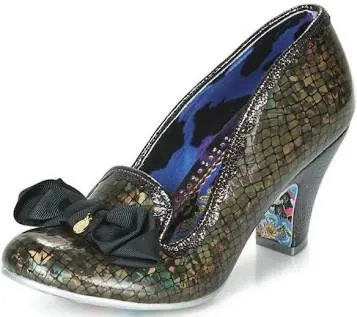 Irregular Choice Kanjanka Black Metallic shoe