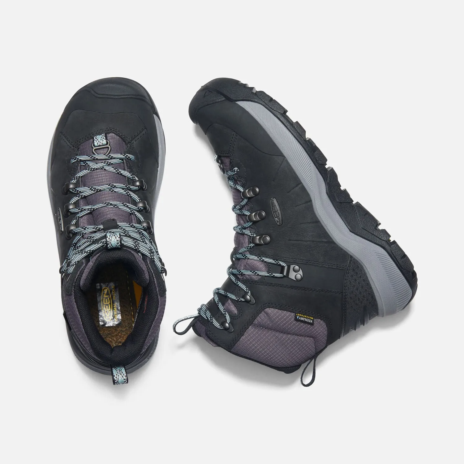 Keen - Women's Revel IV Mid Polar Winter Hiking Boots Black/Harbor Gray 1023631