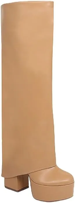 Knee High Fold Over Boots Roy-2 Liliana