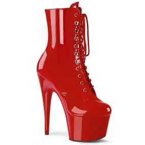 Pleaser Adore 1020-2 Womens 7" Heel, Platform Front Lace Pole Dance Ankle Boots