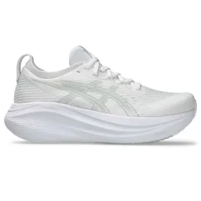 Women's Gel-Nimbus 27 Running Shoe - White/Glacier Grey - Regular (B)