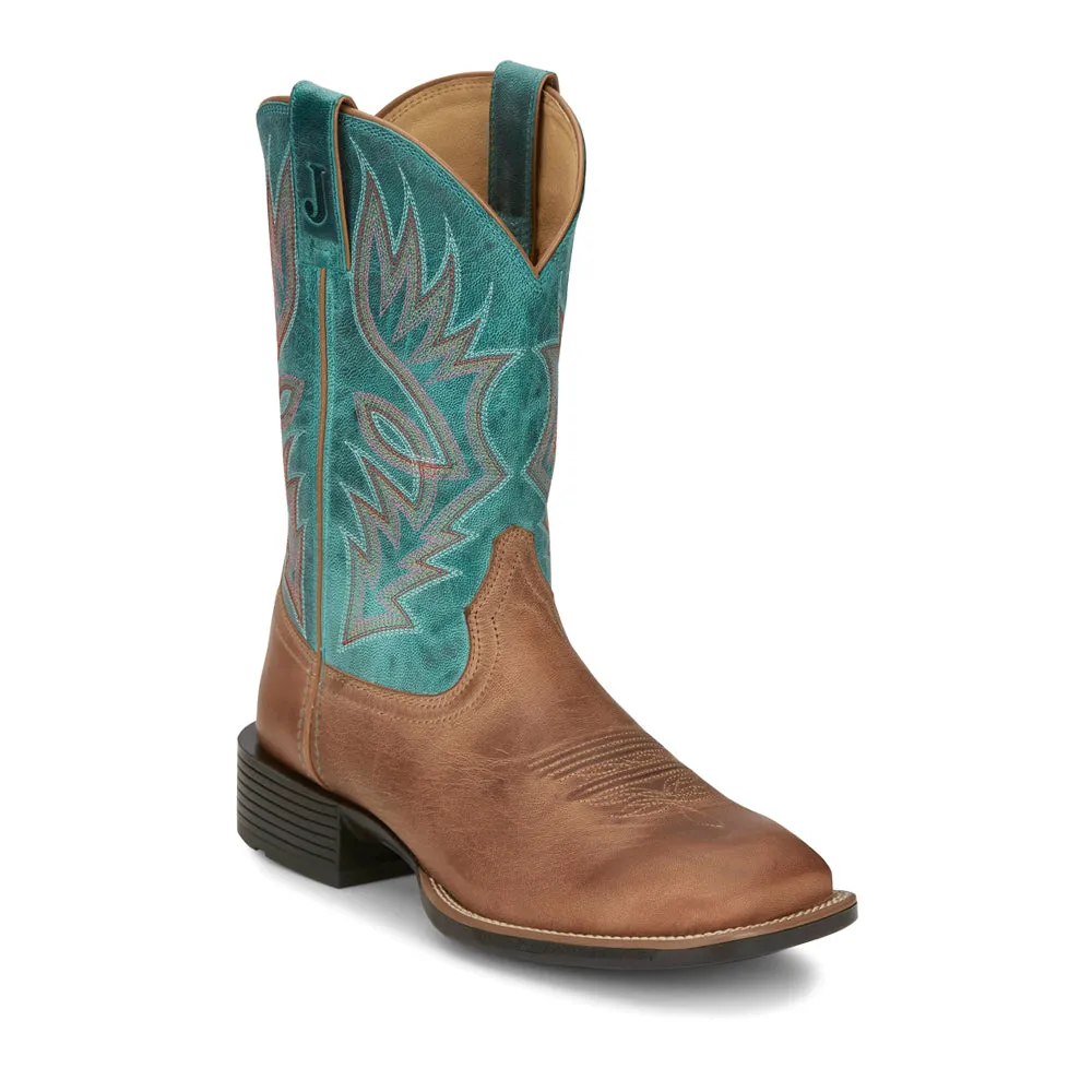 Zeke Wide Square Toe Cowboy Boots